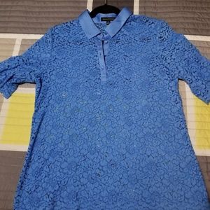 Beautiful light blue lace top